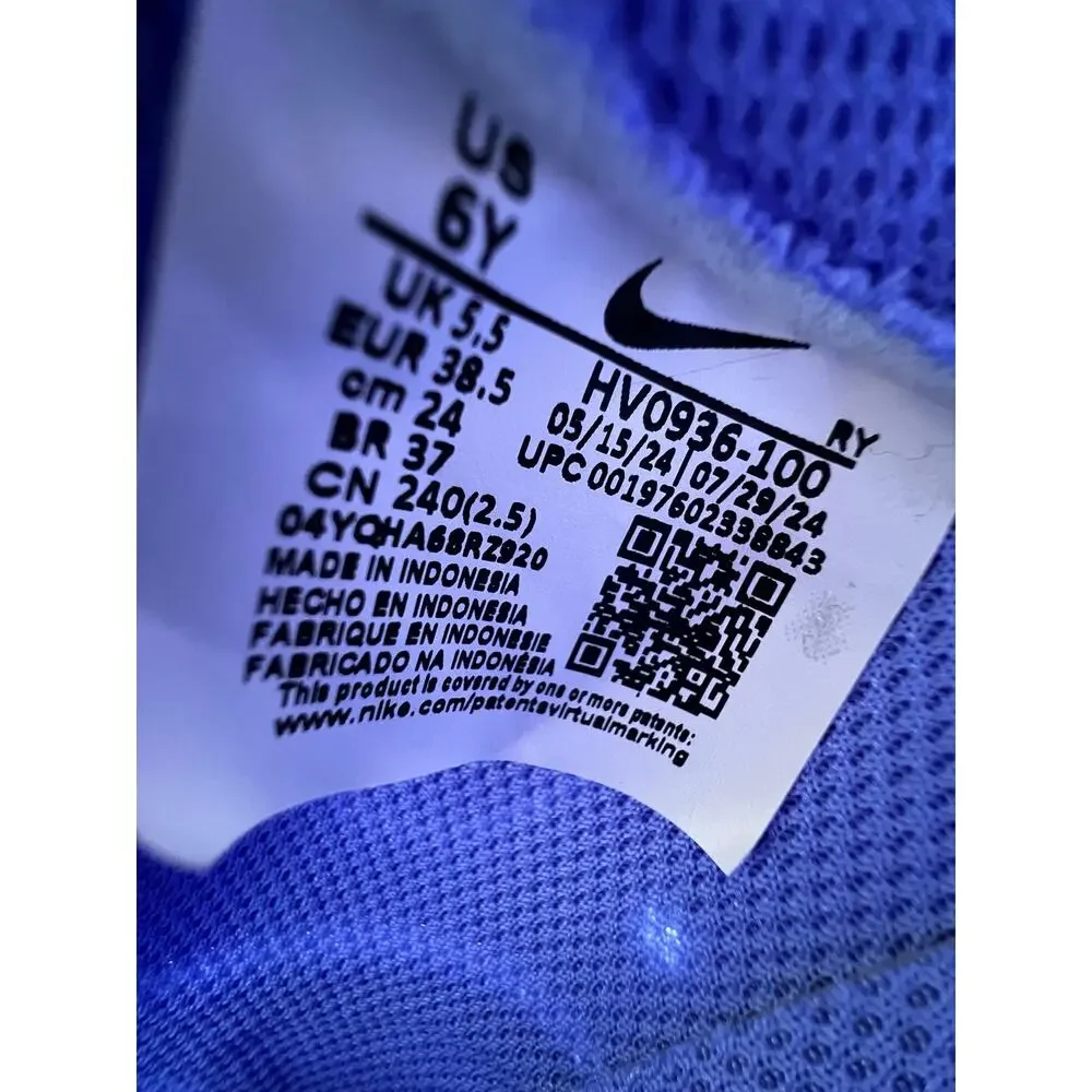 Nike Air Force 1 Low GS “White Royal Pulse” size 6Y